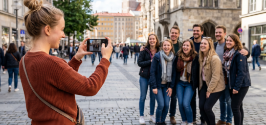 Fotografieren mit moderner Smartphone-Kamera